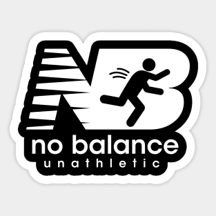 No Balance Funny Parody Sticker